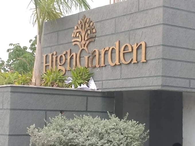 SS & Gold Letters designed and manufactured by Shaukat LED Sign Boards