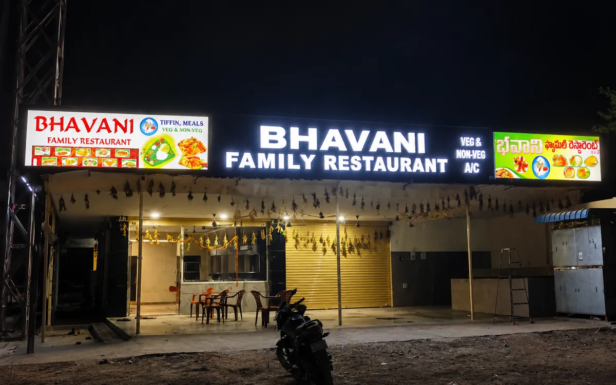 LED sign board for a family restaurant